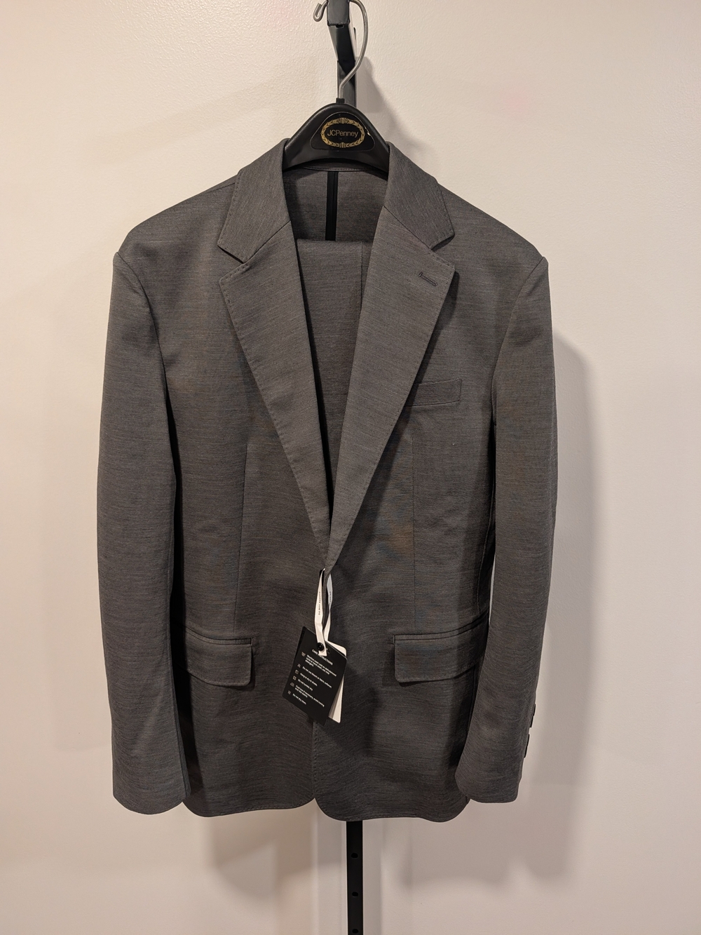X Suit 5.0 Gray Tailored 36S Pants 40R Jacket